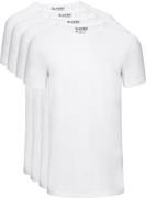 Slater 4-pack Basic Fit T-shirt Wit