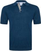 R2 Amsterdam Knitted Polo Navy