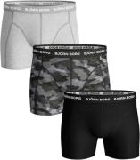 Bjorn Borg Boxers 3Pack Grijs Zwart