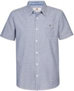 Petrol Short Sleeve Overhemd Print Blauw