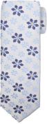 Suitable Stropdas Zijde Bloemen Blauw -