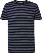 Petrol T-Shirt Strepen Navy