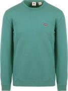 Levi's Sweater Logo Petrol Groen