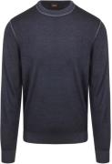 BOSS Pullover Astefano Wol Navy