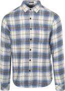 Dstrezzed Overhemd Stein Flanel Ruit Blauw