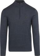 No Excess Half Zip Trui Navy