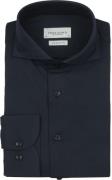 Profuomo Japanese Knitted Overhemd Navy