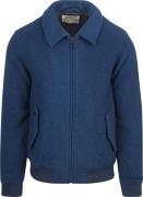 Scotch and Soda Bomberjack Wool Blend Royal Blauw