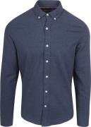 Suitable Overhemd Flanel Donkerblauw