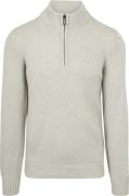 NZA Half Zip Trui Wolmix Adan Greige