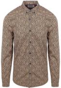 Scotch and Soda Overhemd Print Beige