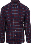 Tommy Hilfiger Flanel Overhemd Ruit Bordeaux