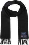Suitable Sjaal Ruit Merino Wol Zwart -