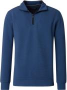 Casa Moda Half Zip Sweat Dark Indigo
