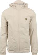 Lyle & Scott Zip Jas Beige