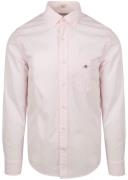 Gant Poplin Banker Overhemd Streep Lichtroze