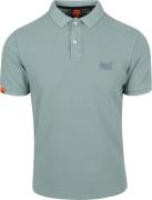 Superdry Polo Destroyed Tourmaline Blue