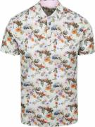 R2 Polo Japanese Knitted Flower Print