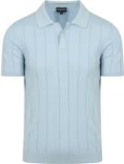 Suitable Respect Polo Drop Needle Lichtblauw
