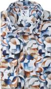 R2 Overhemd Extra Lange Mouwen Print Multicolor