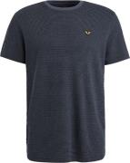 PME Legend T-Shirt Textured Stripe Navy