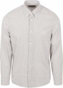 Marc O'Polo Overhemd Poplin Streep Grijs