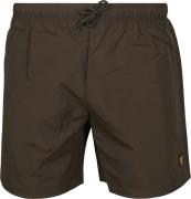 Lyle & Scott Zwembroek Plain Olijfgroen