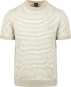 BOSS Knitted T-shirt Kanache Greige