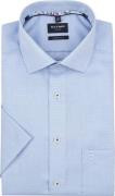 OLYMP Modern-Fit Korte Mouw Blauw