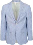 Suitable Blazer Linnen Panama Lichtblauw