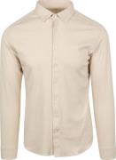 Desoto Overhemd Strijkvrij Modern Kent Beige