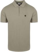 No Excess Half Zip Poloshirt Piqué Groen