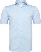 R2 Japanese Knitted Overhemd Korte Mouwen Lichtblauw