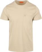 Suitable T-shirt Sonny Pocket Beige
