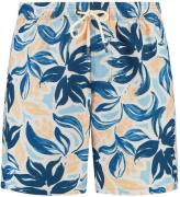 Shiwi Zwembroek Mike Floral Leafs Blauw