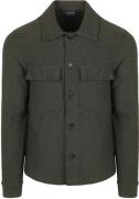 Suitable Drop Loop Overshirt Army Groen