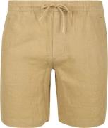 Suitable Linnen Beach Shorts Beige