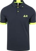 Sun68 Poloshirt Logo Fluo Navy