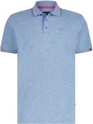 State Of Art Piqué Polo Melange Blauw