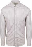 Desoto Overhemd Streep Beige