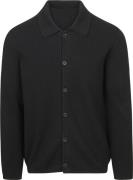 Marc O'Polo Vest Button Ribbed Navy