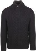 Superdry Half Zip Pullover Jacob Cable Navy