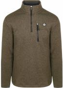 Superdry Half Zip Pullover Fleece Olive