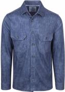 Desoto Overshirt Cord Optics Blauw