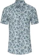 Desoto Short Sleeve Jersey Overhemd Print Lichtblauw