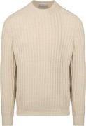 Suitable Pullover Boiled Wool Ecru