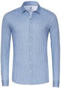 Desoto Overhemd Twill Stripe Blauw