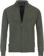 Casa Moda Vest Zip Groen