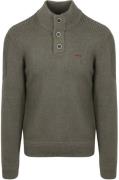 NZA Pullover Mocker Conor Melange Army Grey