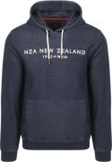 NZA Hoodie Diamond Logo Interlock Melange Icon Navy